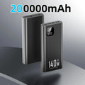 Tidesmit 200000mAh Portable Charger - 140W PD Fast Charging Power Bank Black-1200000mAh Tidesmit