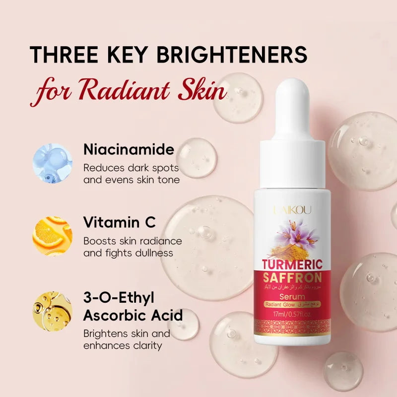 Turmeric Freckle Removing Whitening Essence Fade Pigmentation Melasma Dark Spots Corrector Repair Serum Korean Skin Care