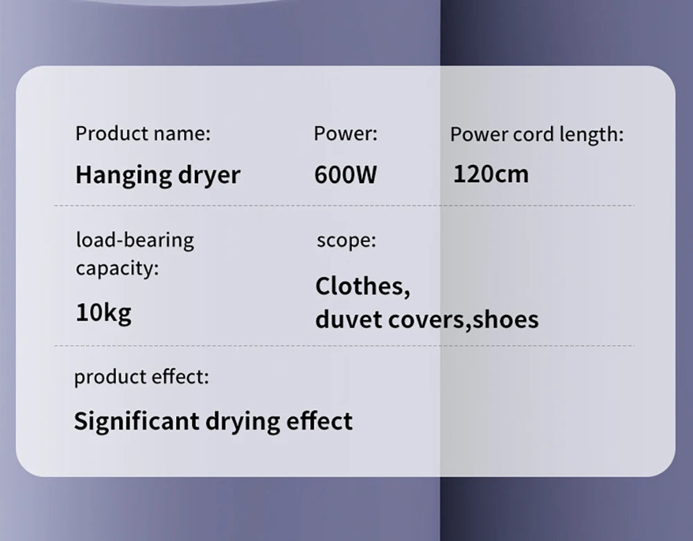 Tidesmit portable electric clothes dryer with folding design and UV sterilization feature for efficient laundry care.