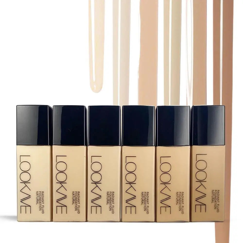 Tidesmit LOOKAVE long lasting full coverage matte liquid foundation texture detail for natural flawless face makeup