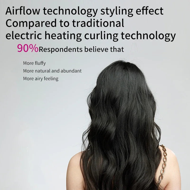 SenCiciMen X9 air styler creates voluminous, bouncy curls for a professional, airy, and natural salon-style finish.