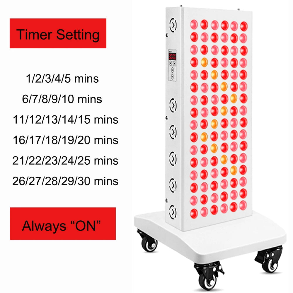 Plus500 Red Light Therapy Panel 630nm 660nm 810nm 830nm 850nm Infrared LED Therapy Light Device, Red Light Beauty Device