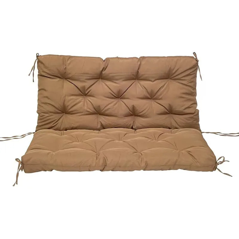 Bench Cushion with Backrest 2 or 3 Seat Swing Replacement Cushions Overstuffed for Garden Patio Furniture Loveseat Swing Outdoor