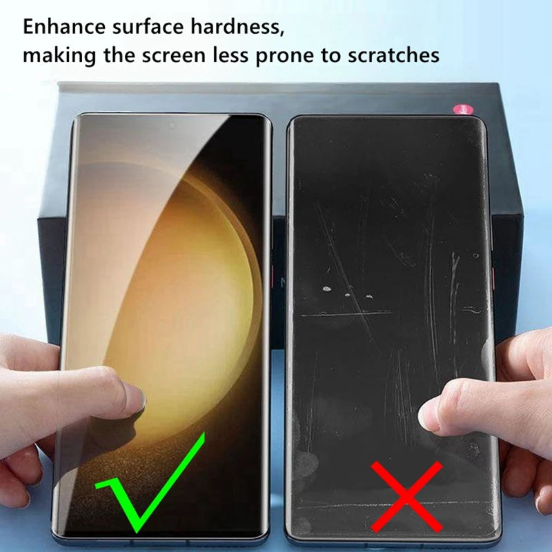 1-3PCS Curved Screen Protector For Samsung Galaxy S23 Ultra , S22 ultra , S21 ultra , S24 ultra Ceramic Film AE Tidesmit
