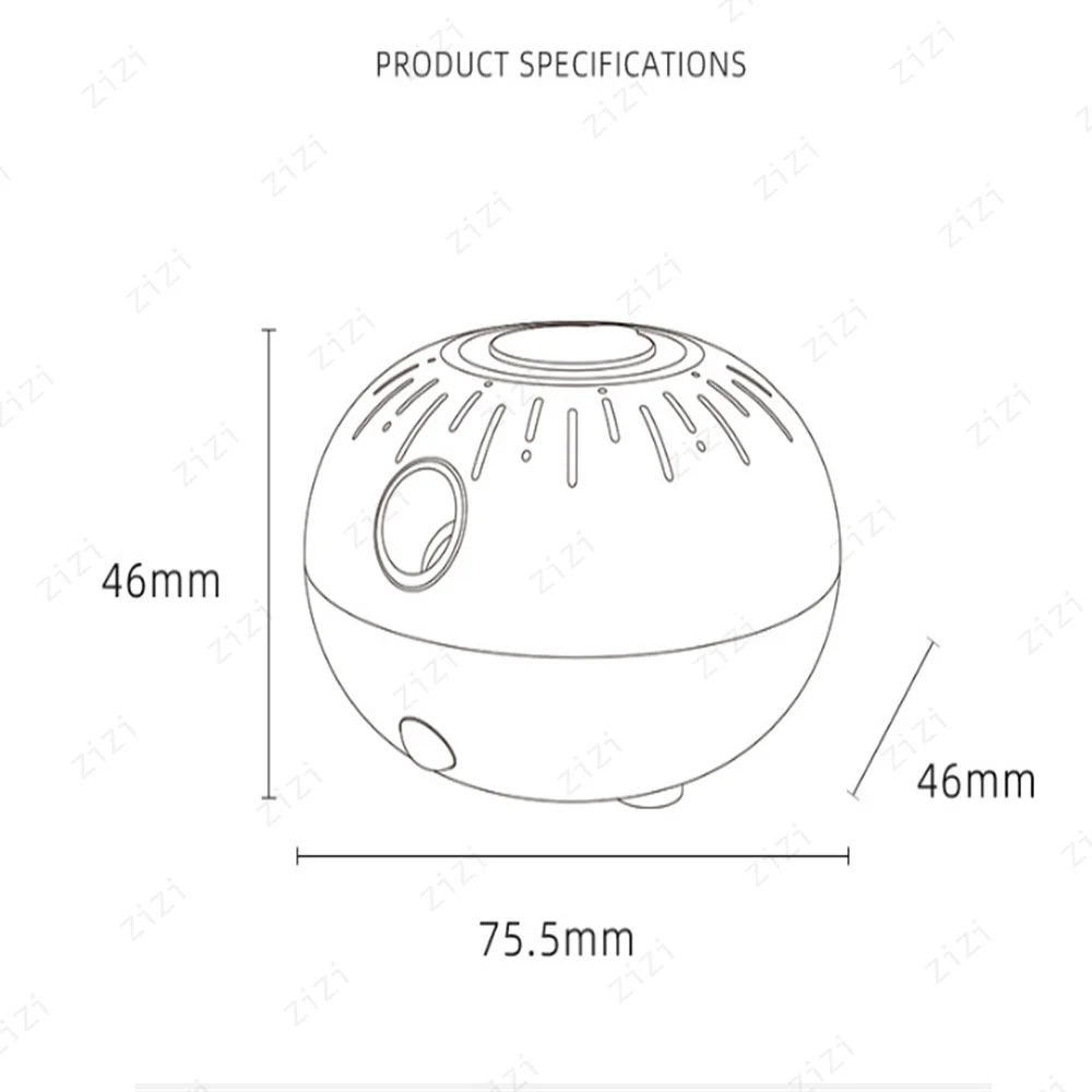Pure Essential Oil Bubble Waterless Aromatherapy Machine Wireless Induction Portable Atomization Aromatherapy Machine