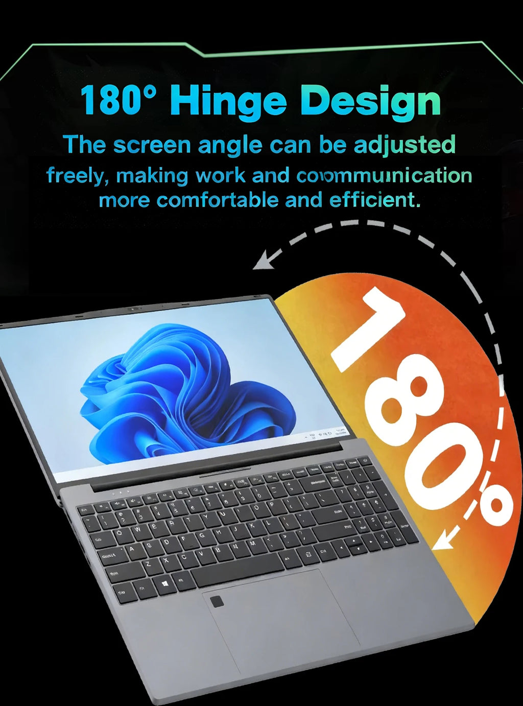 15.6 inch Fingerprint Unlock Laptop Intel Core i9 10980HK laptop windows 11 game laptops  16GB RAM 1TB SSD computer Backlight