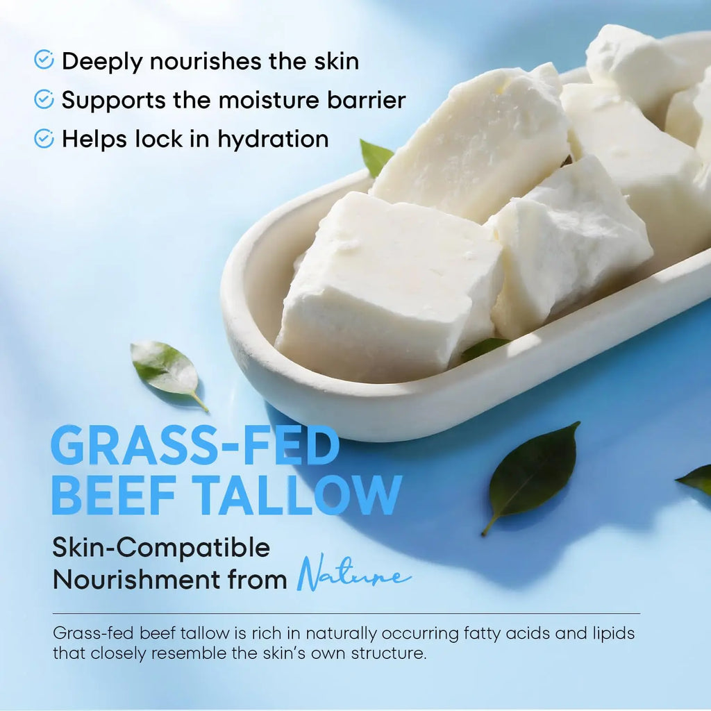 GHK-Cu Peptide Cream for Face: Blue Beef Tallow Moisturizer with Copper Peptides  Blue Gentle and Safe for All Skin Type