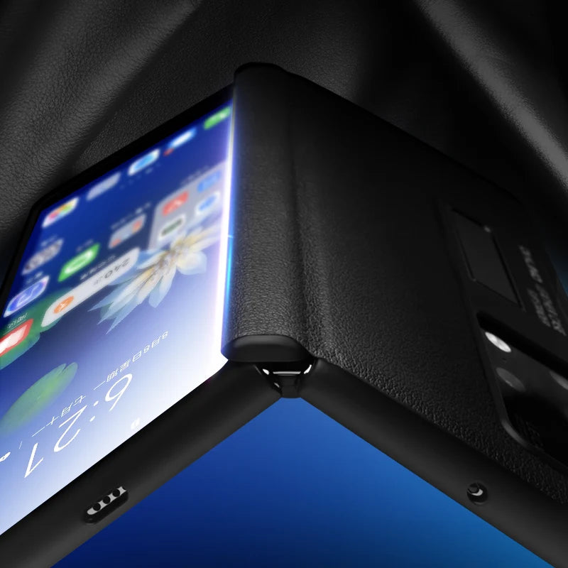 Huawei Mate X2 Leather Case: Slim Shock-Absorbing Flip Cover Tidesmit