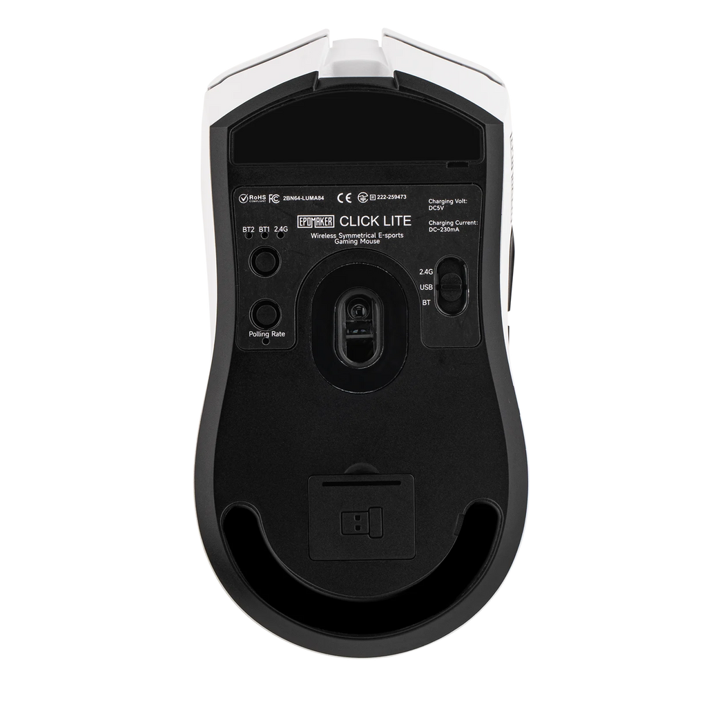 EPOMAKER Click Lite Wired/BT/2.4GHz Wireless Gaming Mouse PAW3311 Sensor 800 to 24000 DPI with 500mAh Battery for PC/Mac/Linux