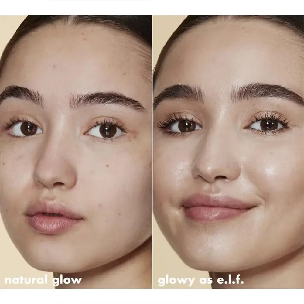 Tidesmit liquid filter highlighter and brightening primer texture close-up for radiant face makeup glow