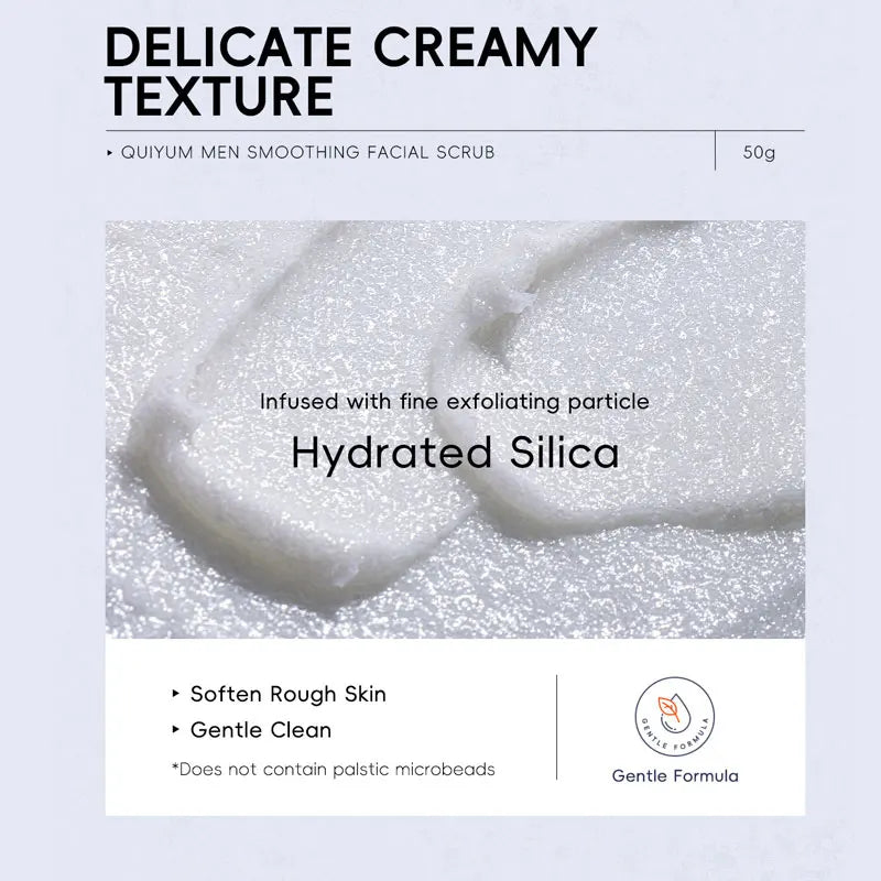 Mens Facial Scrub Exfoliator - Deep Pore Cleanser with Natural Extracts 50g Scrubs Treatments Tidesmit