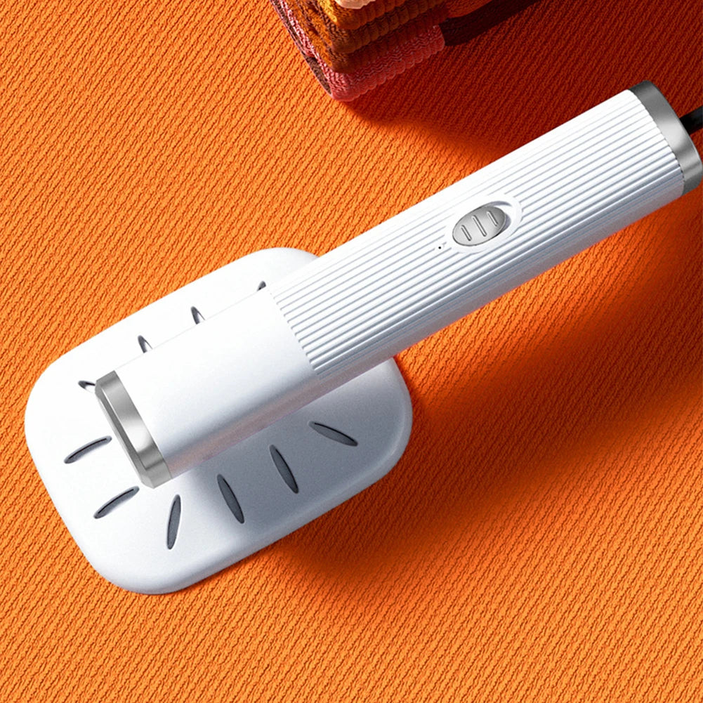 Tidesmit 2025 mini portable garment steamer showing 360-degree rotating head for dry and wet ironing while traveling