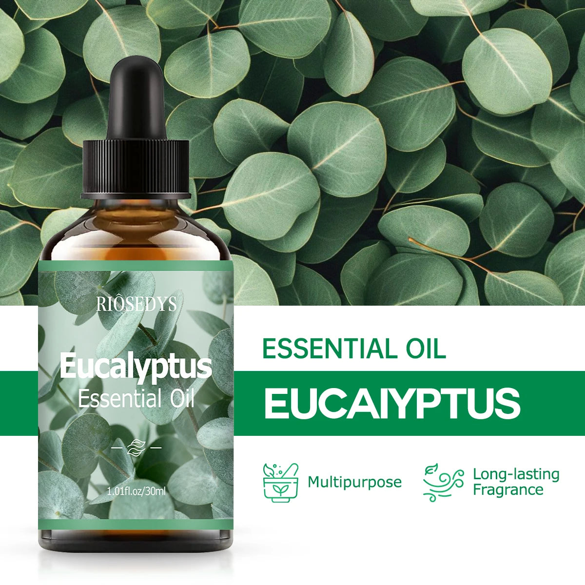 Eucalyptus essential oil natural fragrance, is suitable for body massage treatments ,hair care anddiffuser