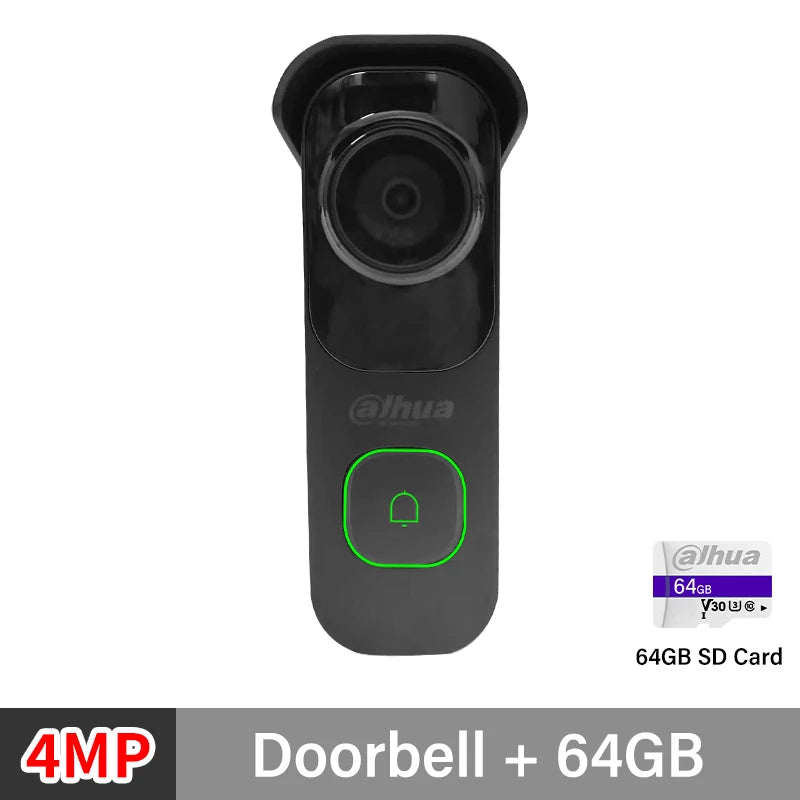 Dahua 4MP WiFi Video Intercom Ai Human&Vehicle Detection Doorbell Abnormal Sound Alarm 2K Night Vision Door Camera Wifi 6 DB41AB
