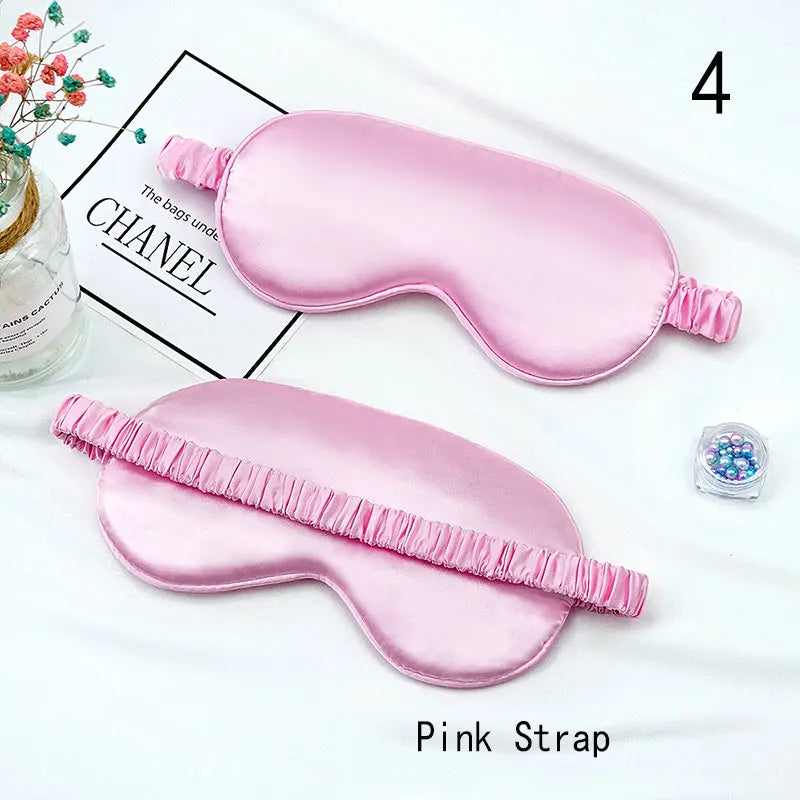 Imitated Silk Eye Mask for Sleeping Breathable Eyeshade Cover Sleeping Mask for Travel Nap Soft Comfort Blindfold Night Eyepatch