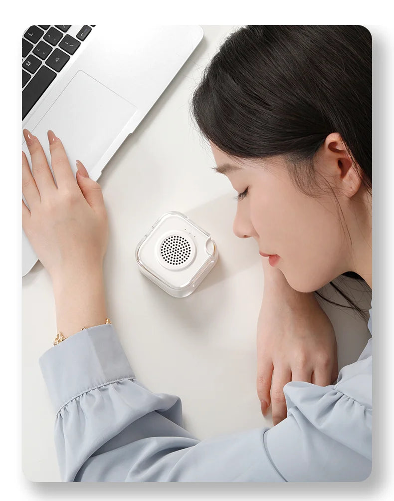White Noise Machine with Bluetooth Function, Bluetooth Speaker, Sleep Aid Machine with Night Light for baby Adults