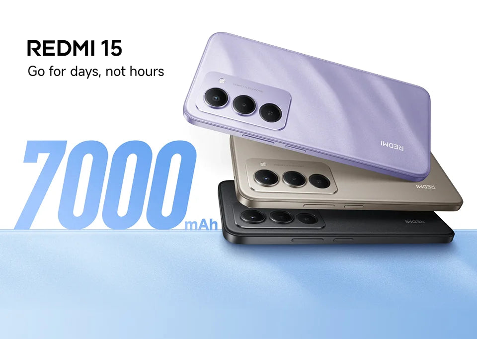 Phone Xiaomi Redmi 15 Global Version Android Snapdragon 685 128GB / 256GB ROM 6.9" FHD+ DotDisplay 50MP Camera 7000mAh 33W IP64