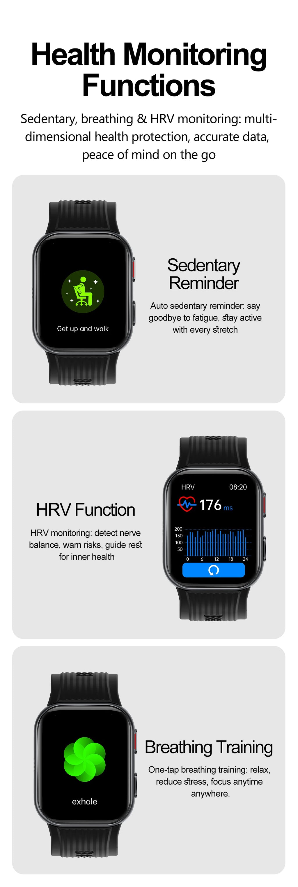 2026New Airbag Blood Pressure SmartWatch NFC ECG+PPG Body Temp Sleep SpO2 Monitor Sports Fitness Health SmartWatch For Men Women