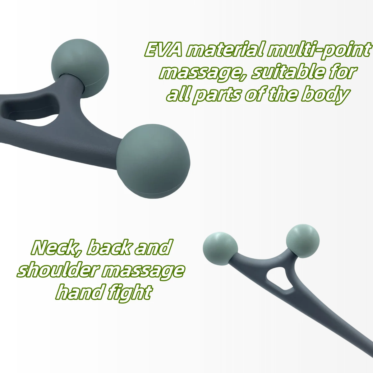 Back Massage Stick for Pain Relief - Ergonomic Deep Tissue Tool Back Massage Instrument Tidesmit