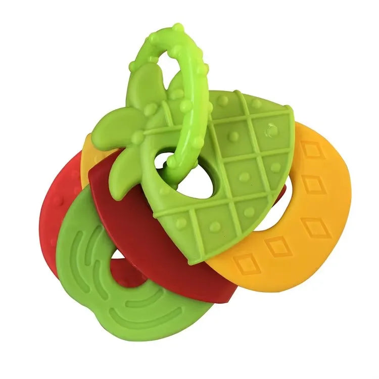 Baby Teether Toys Chew Toy for Babies 3 6 12 Month Newborn Food Grade Silicone Teether Rattle Baby Development Soft Teething Toy