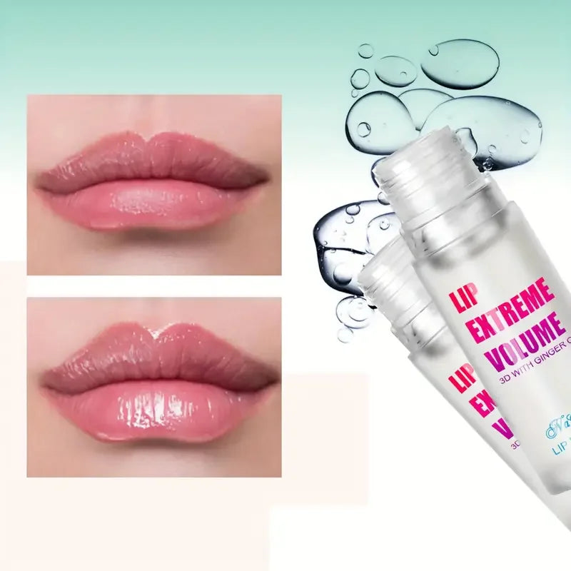 Ginger Mint Lip Plumper Oil - Natural Volumizing Serum 2 Pack Lip Care Tidesmit
