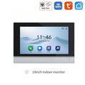TUYA 1080P 10 Inch Video Intercom Touch Screen Wireless WiFi POE Wired Doorbell RFID Access Control Night Vision Waterproof