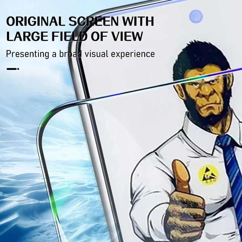 3PCS Fingerprint Unlock Tempered Glass Screen Protectors for Samsung Galaxy S25 S24 Ultra S23 S22 Plus S25Ultra HD Film Cover AE Tidesmit