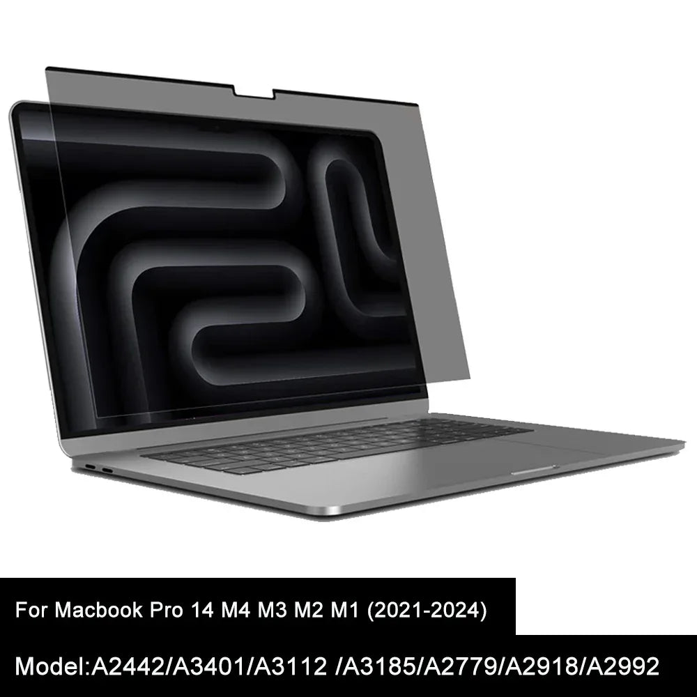 Macbook Privacy Screen Protector | Anti-Glare Filter for M4 Air Pro14 M4 M3 M2 M1 Tidesmit