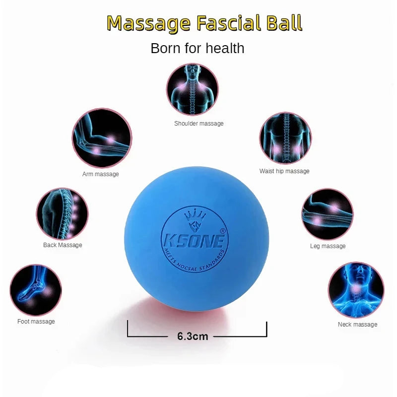 Massage Lacrosse Ball for Deep Tissue Relief and Muscle Recovery Relaxation Treatment Tidesmit