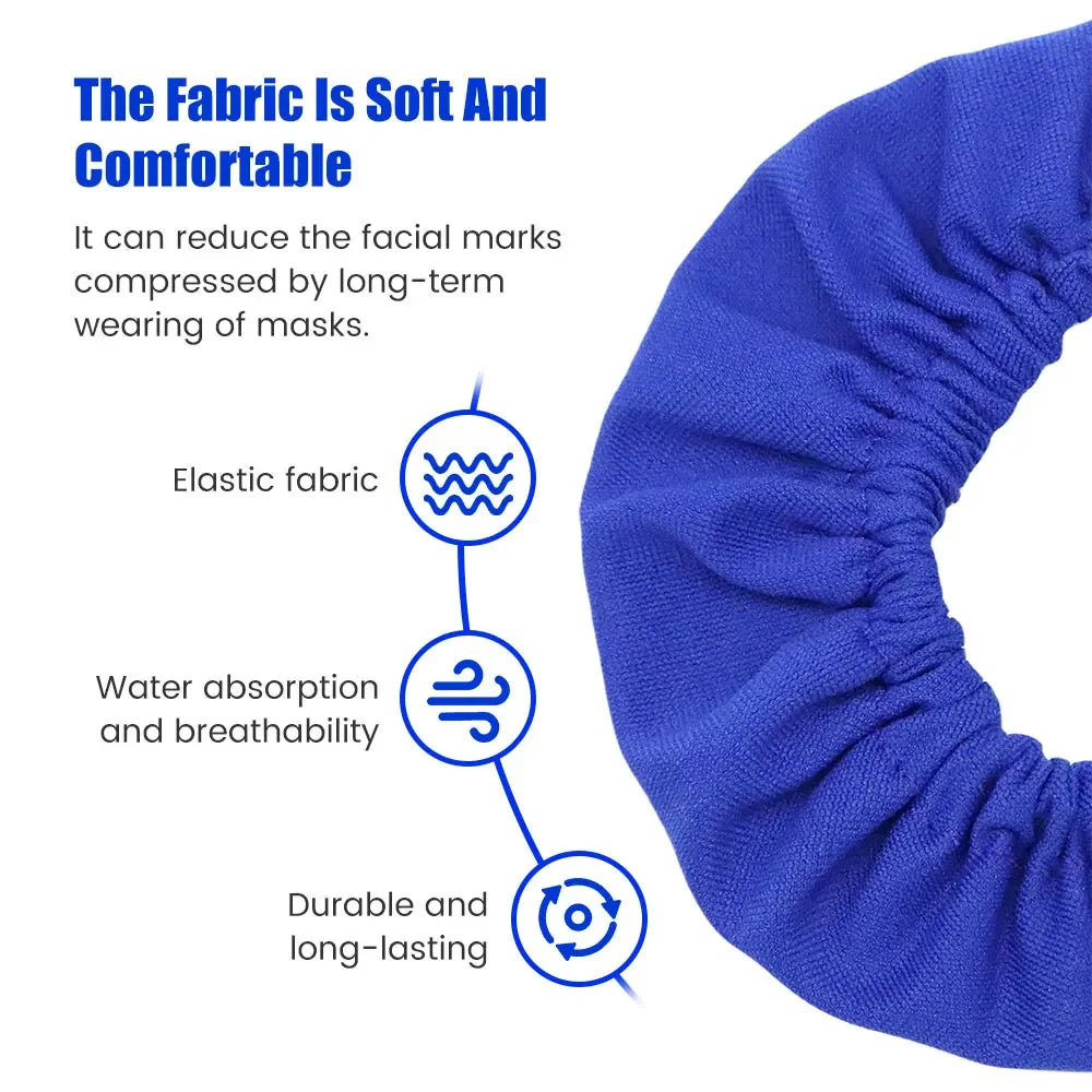 CPAP Mask Liners Full Face Reusable Soft Mask Covers Reduce Air Leak Washable Cushion Cover Compatible with Most CPAP Masks