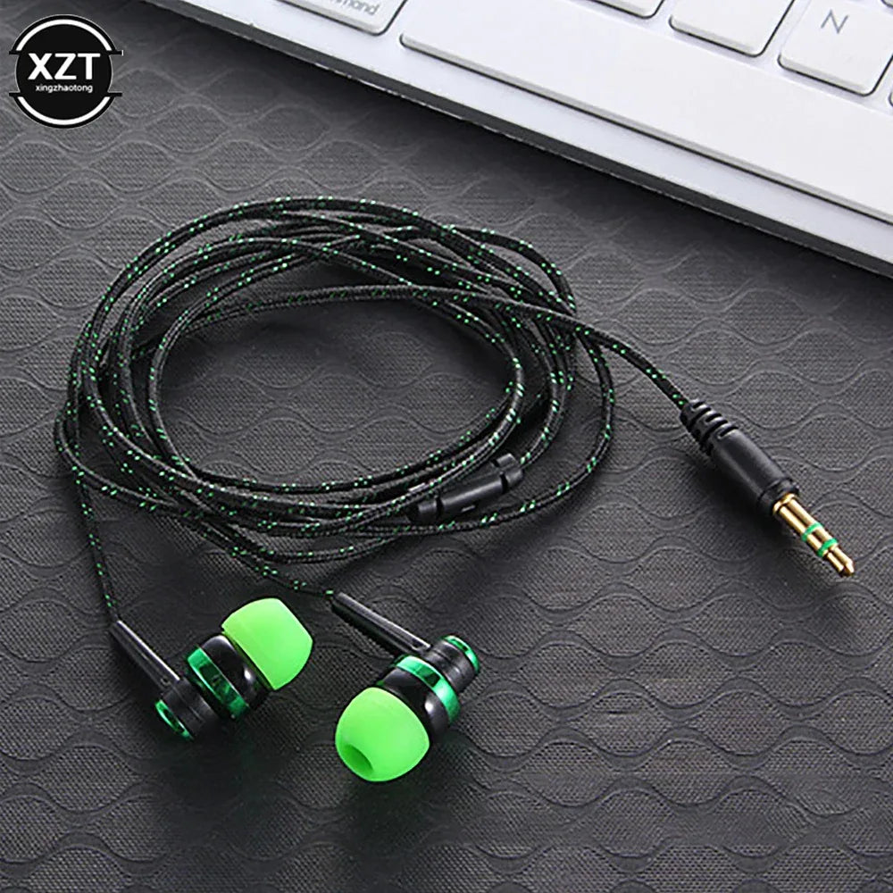 Wired In-Ear Headphones with Mic, Durable Nylon Cable | Tidesmit Tidesmit