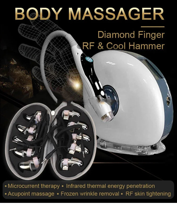Portable Electric Massager with RF EMS Heat Therapy - Rose Red Massage Chairs Tidesmit