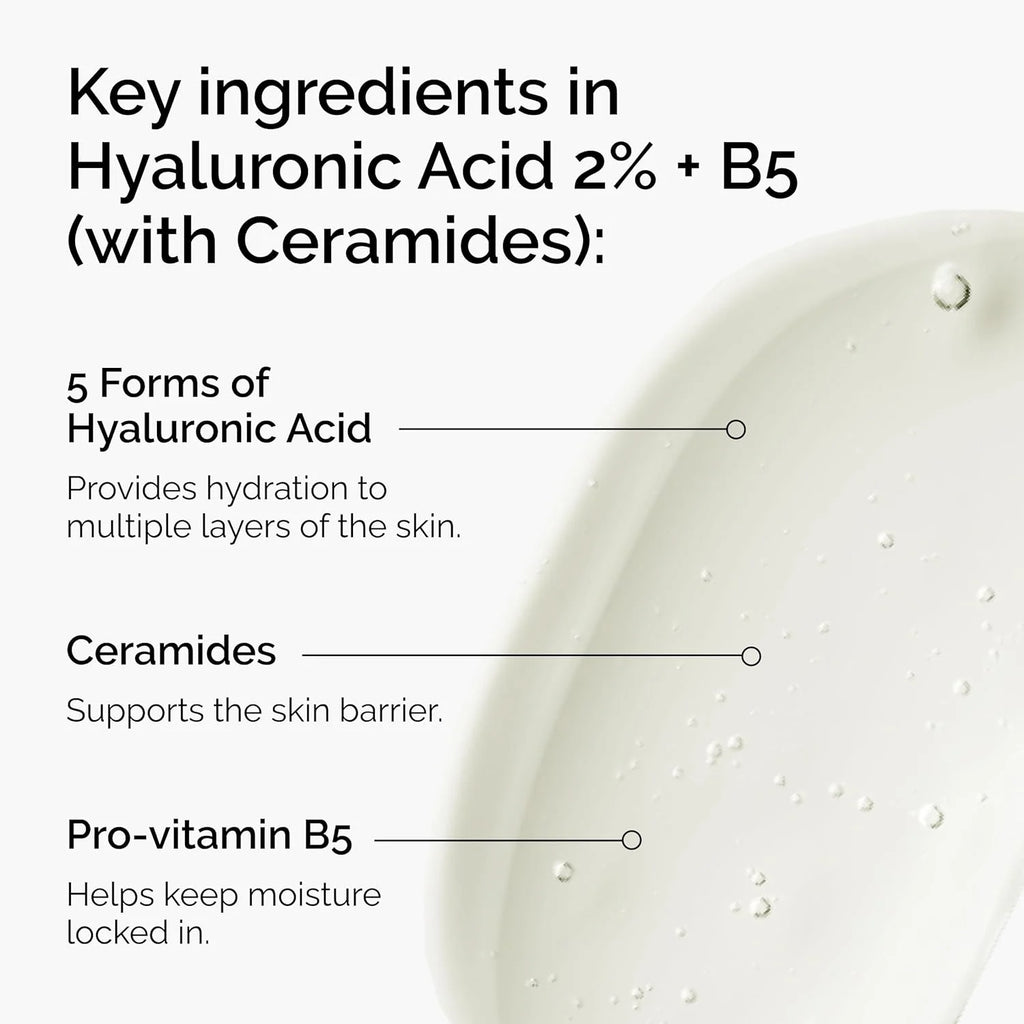 30ml Hyaluronic Acid 2% + B5 & Niacinamide 10% + Zinc 1% Facial Serum Hydrating Skin Care For Smooth Soft Hydrated skincare set