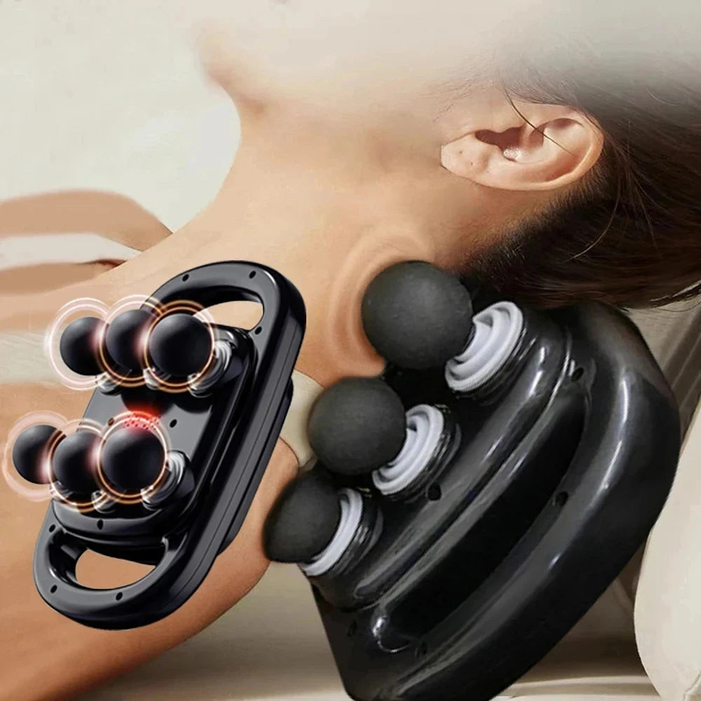 Deep Tissue Massage Gun – 6-Head Electric Massager for Muscle Relief Body Shaping Massage Equipment Tidesmit