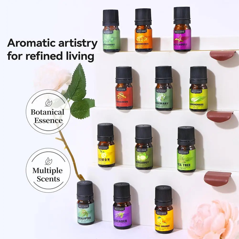 5ml Natural Essential Oils Rosemary Tea Tree Lemon Lavender Lemongrass Eucalyptus Peppermint Sweet Orange Fragrance Oil