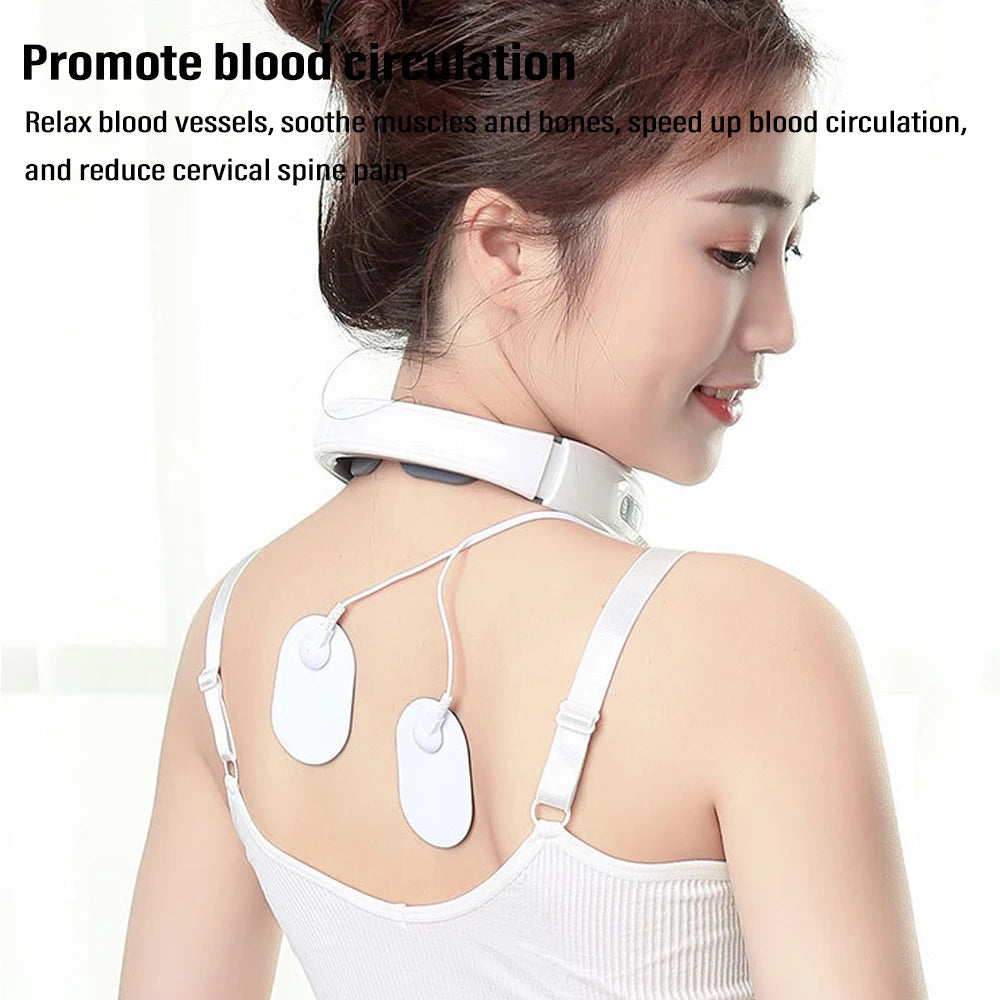 Electric Neck Massager for Pain Relief - 6 Modes & Portable Design Relaxation Treatment Tidesmit