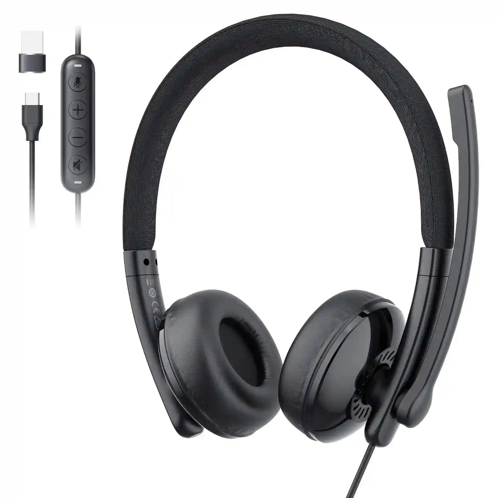USB Wired Headset with Microphone - Noise Cancelling PC Office Headset USB Headset China Mainland Tidesmit