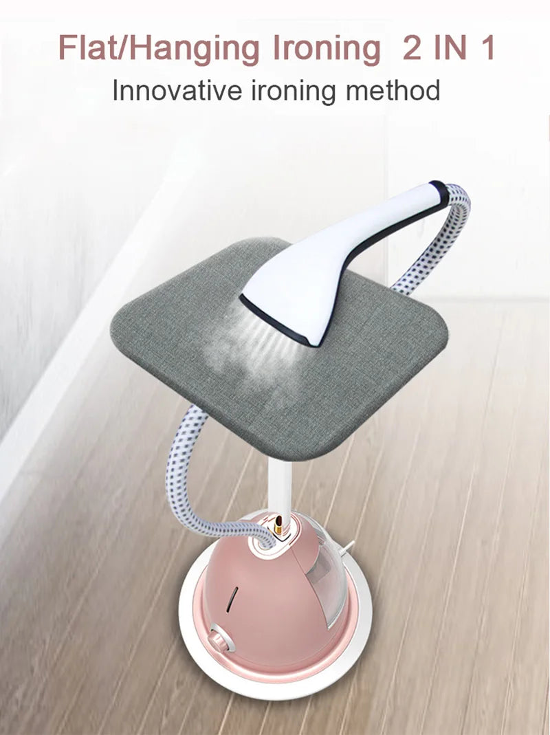 Tidesmit 2000W powerful garment steamer with fabric brush attachment for efficient wrinkle removal