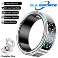 Smart Health Ring with Biometric Heart Rate and Blood Oxygen Tracking Case-White Tidesmit