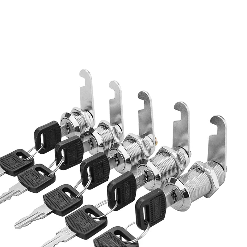 5Set Security Lock Metal Cylinder Cabinet Locker Cam Lock With Keys Security Mailbox Lock Drawer 16mm/20MM/25MM/30MM