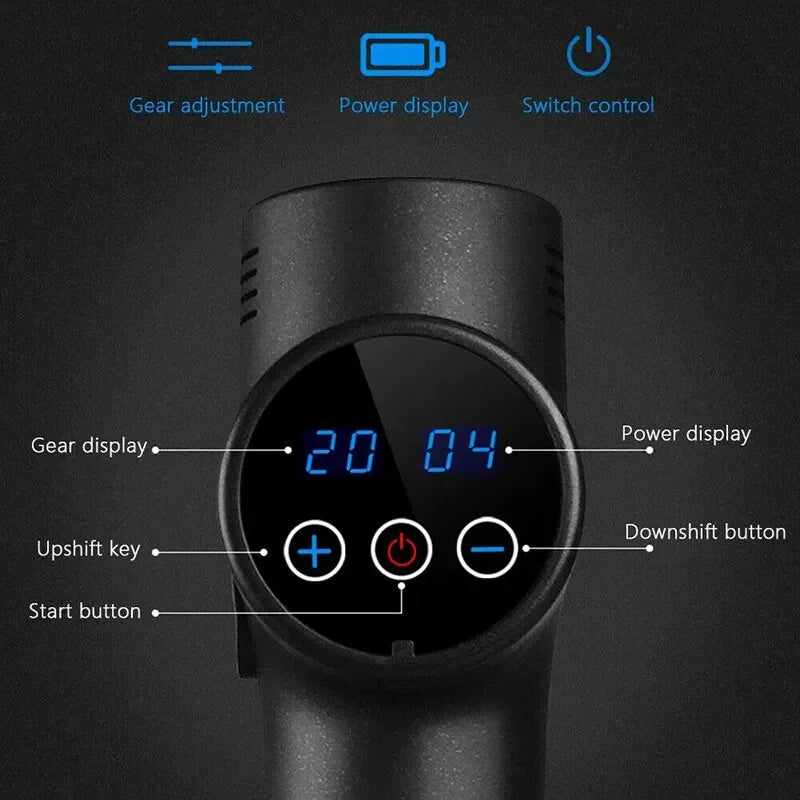 Deep Tissue Massage Gun - Cordless Percussion Massager with Heat Body Shaping Massage Equipment Tidesmit