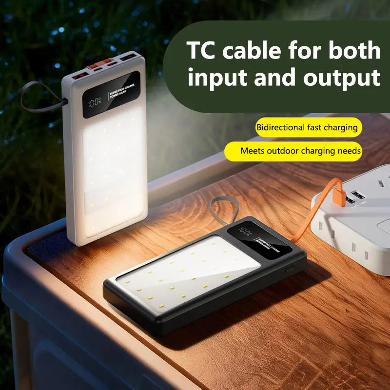 Tidesmit High Capacity Portable Power Bank with LED Camping Light Tidesmit