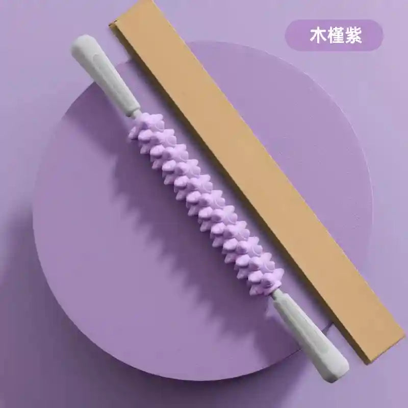 Massage Roller Stick for Deep Muscle Relief | Tidesmit Ergonomic Tool Massage Roller purple-box Tidesmit