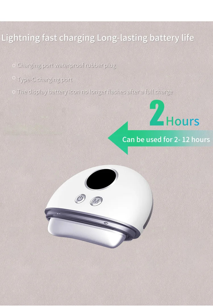 Facial Neck Massager - 4-in-1 Skin Care Tool with 9 Modes - Tidesmit Fascia Gun Tidesmit