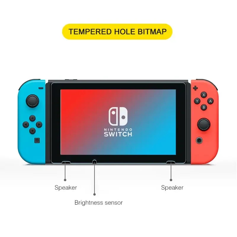 Nintendo Switch Tempered Glass Screen Protector 9H Anti-Scratch 2-Pack Tidesmit
