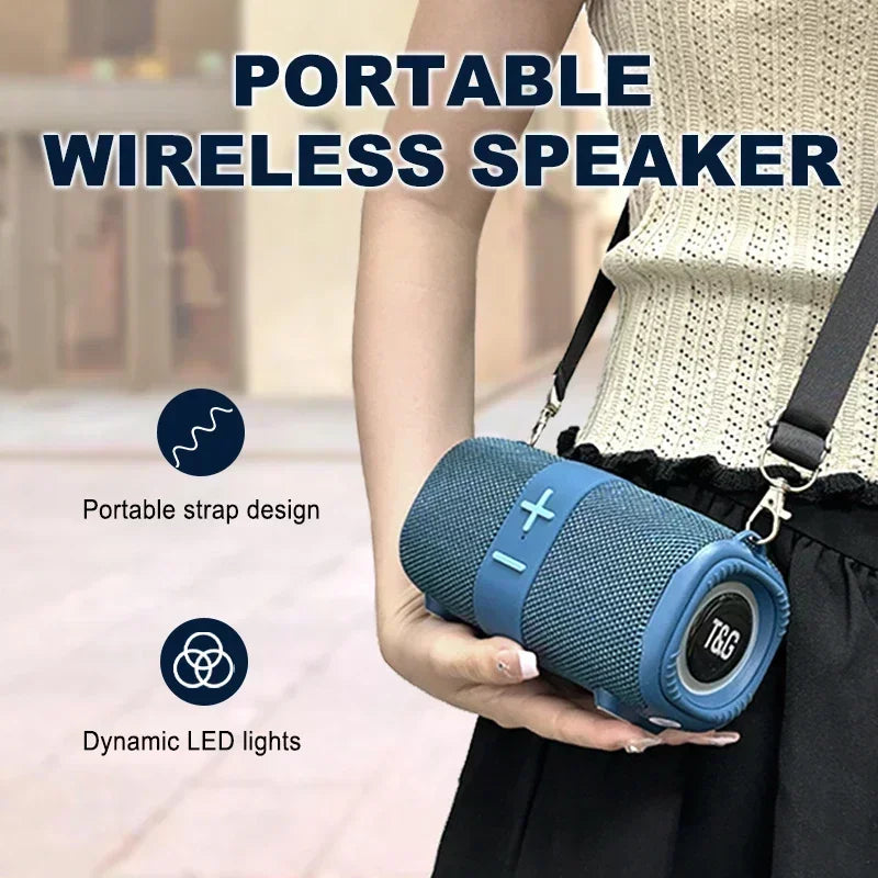 Portable Bluetooth Speaker with RGB Lights & Waterproof Wireless Audio Tidesmit