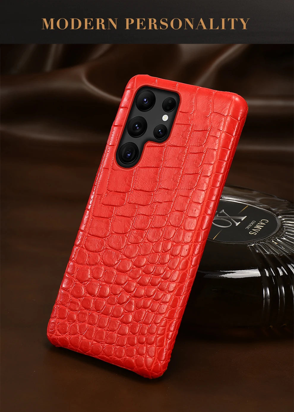 Samsung Galaxy S25 Ultra Leather Case - Slim Military-Grade Protection Tidesmit