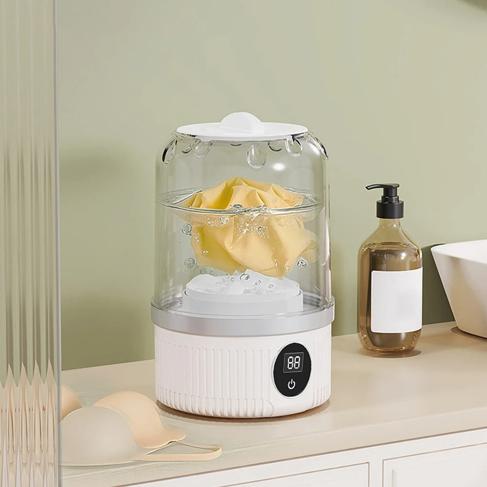 Tidesmit wireless portable mini washing machine for underwear and socks featuring compact rechargeable design
