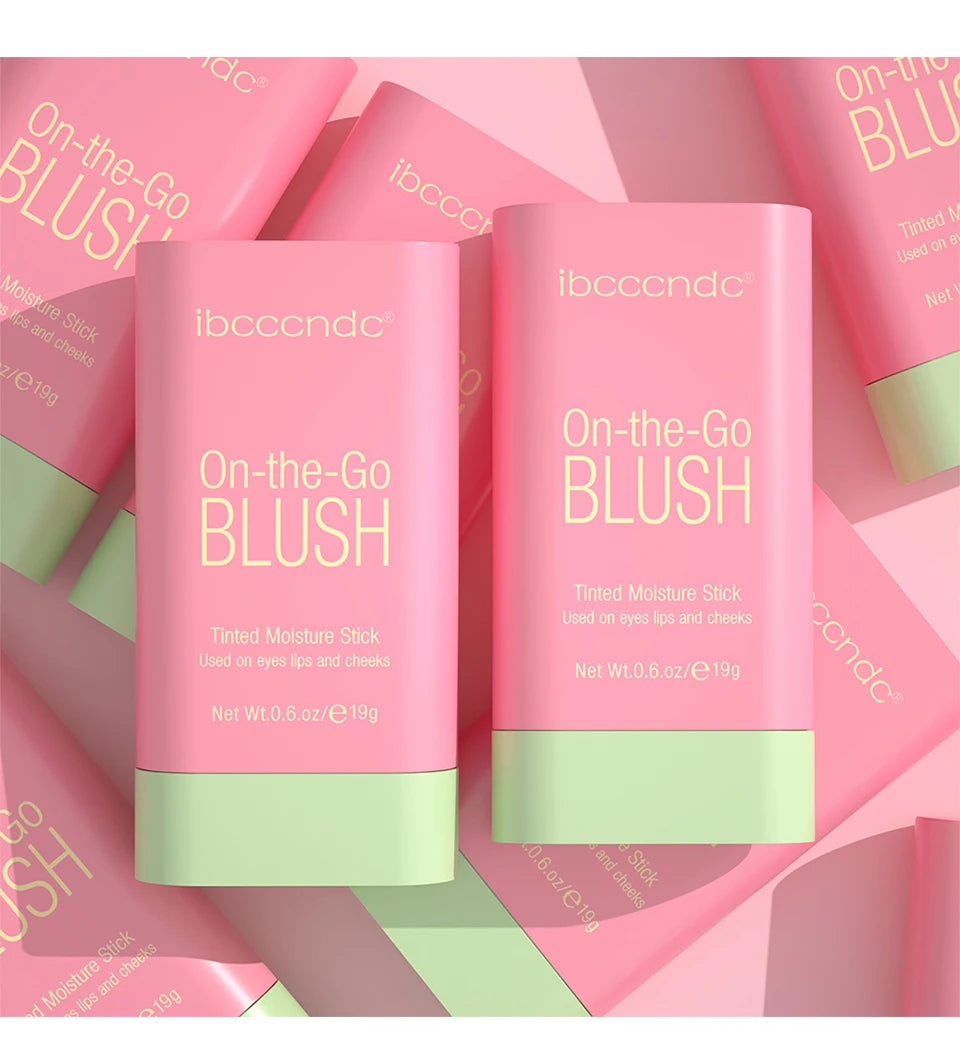 Tidesmit multi-functional blush stick shade swatch showing waterproof creamy texture and high color payoff
