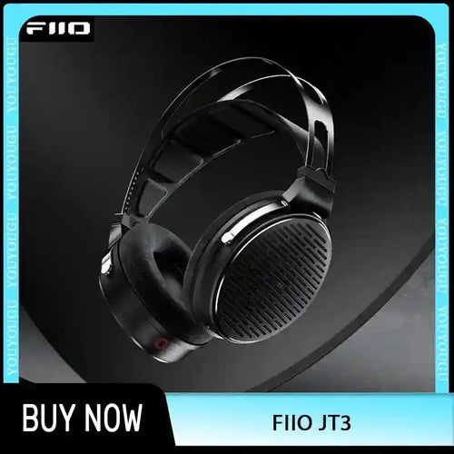 FiiO JT3 Open Back Wired Headphones – HiFi Studio Monitor Sound - Black Tidesmit